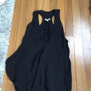 Black flowy top